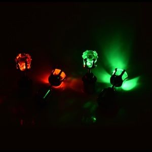 LED Swarovski stud light earrings
